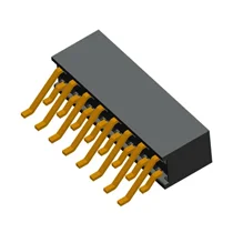 Dual row, right angle, SMT