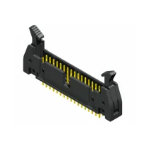 Shrouded IDC ejector pin headers