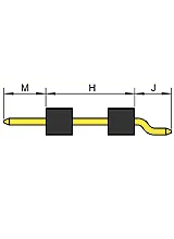 Single row, dual wafer, right angle, SMT