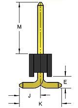 Single row, single wafer, straight, SMT